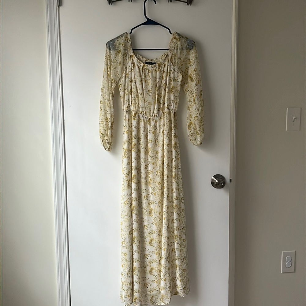 Lulus dress yellow size small